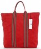 Bőr táska shopper bag Vittoria Gotti piros V689746